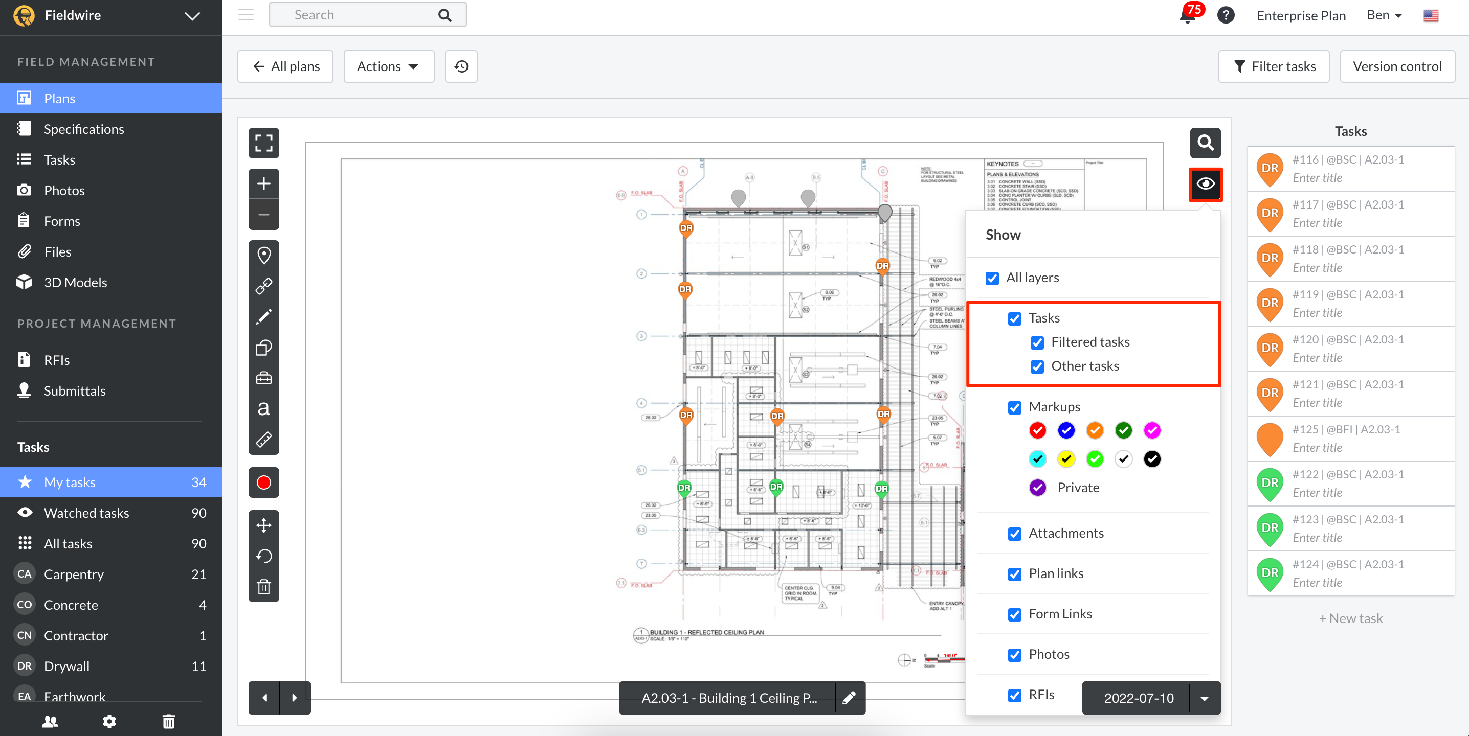 A2_03-1___Building_1_Ceiling_Plan___Fieldwire.png