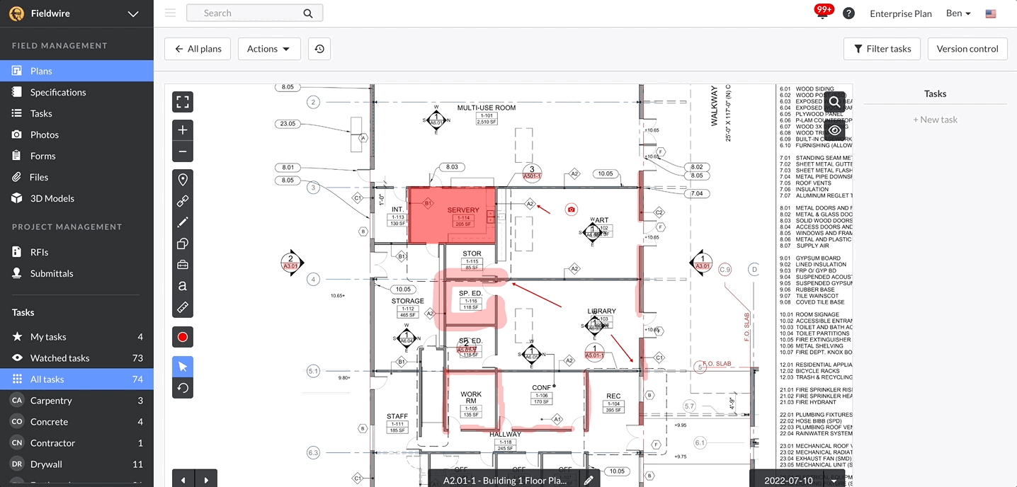 Hold shift plus click batch edit markups.gif