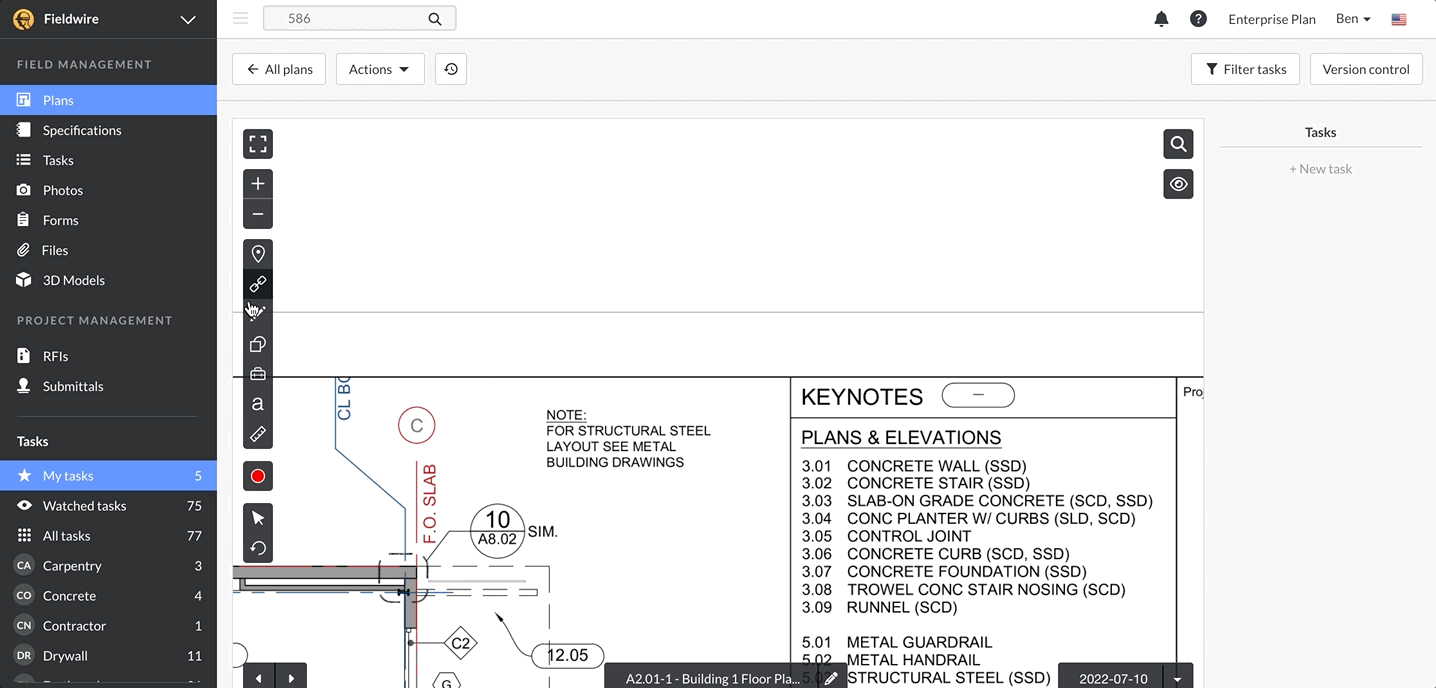 How to use the Single Plan View and Markup Tools () Knowledge Base