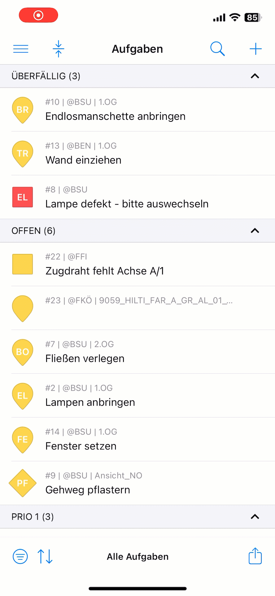 2024-08-06_Wischen zum Ändern des Aufgabenstatus_iOS.gif
