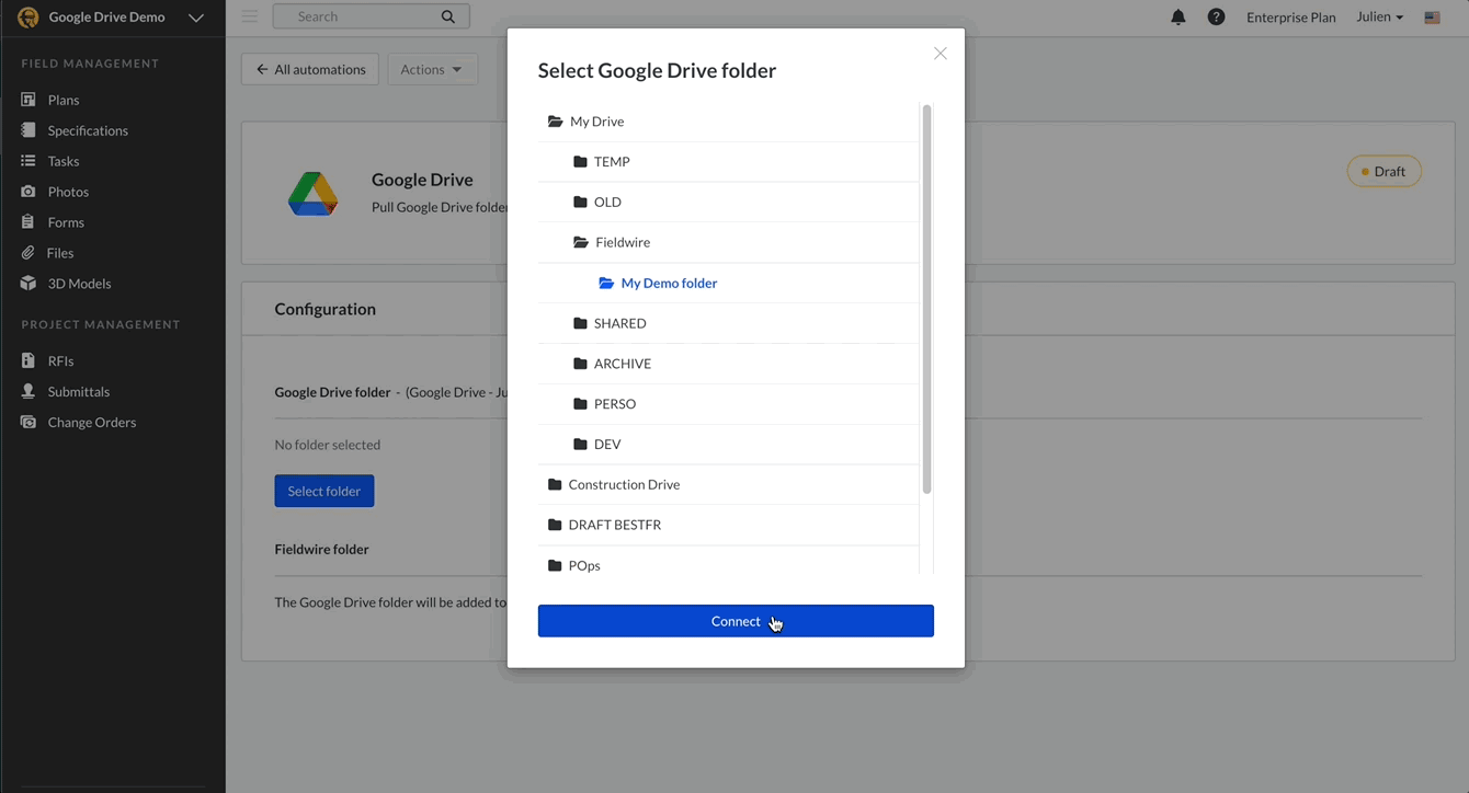 setting up automation with gdrive part 2.gif