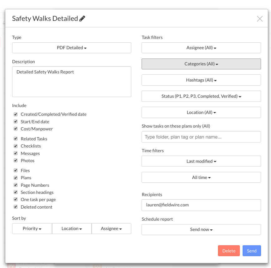 bill4time report filters